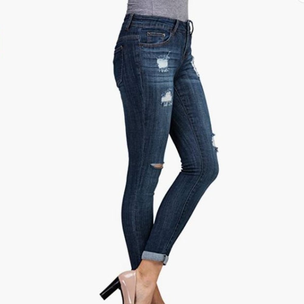 NEW - Stretch Ripped Jeans - Picture 3 of 12